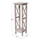 International Concepts Rectangle 36 in X-Sided Plant Stand, 12 W, 12 L, 36 in H, Wood, Washed Gray Taupe OT09-3069X - alternate 4